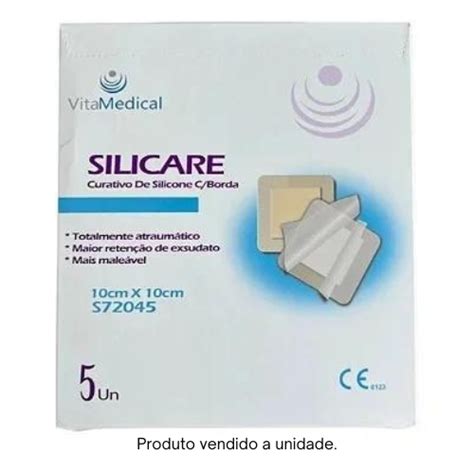 Curativo De Silicone Espuma De Poliuretano 10cm X10cm Vita Medical