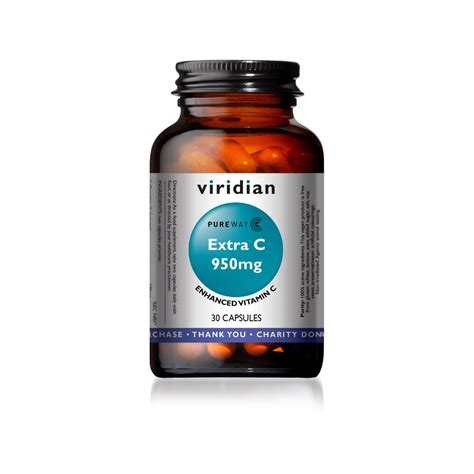 Viridian Extra C 950mg 30 Capsules Bawtry Natural Health