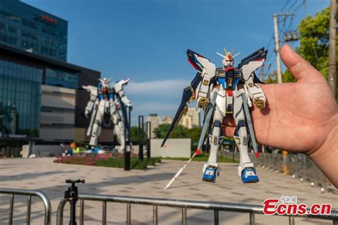 Life Size Freedom Gundam Statue Unveiled In Shanghai