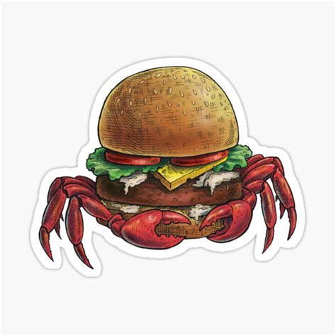 Krabby Patty Sticker For Sale By Studio Iain Rad Stickers