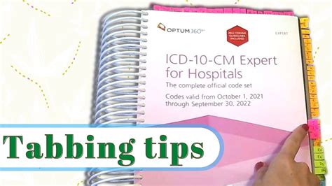 How To Tab The ICD 10 CM Book Medical Coding Tabbing System YouTube