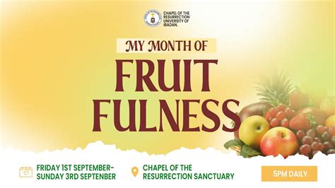 Beginning The Month With The Lord My Month Of Fruitfulness