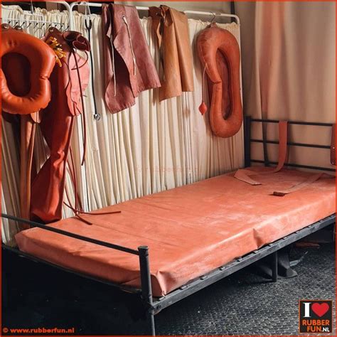 Rubber Bed With Unique Art Installation