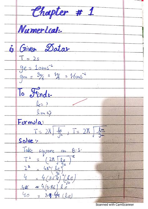 Solution 10th Physics Chapter 1 Numericals Complete Solve Studypool