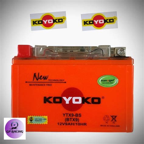 New Bateri Motosikal Ytx Koyoko G Nanogel Battery Ytx Bs Sirim