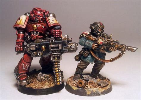 Crimson Templars Imperial Guard Space Marines True Scale Size