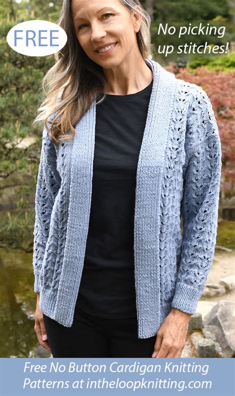 Open Cardigan Knitting Patterns In The Loop Knitting