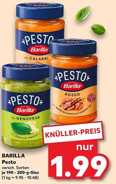 Barilla Pesto Angebot Bei Kaufland Prospekte De