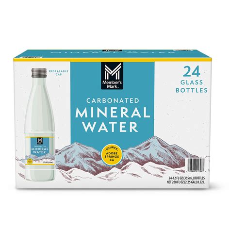 Member's Mark Carbonated Mineral Water | Mineral water, Mineral water