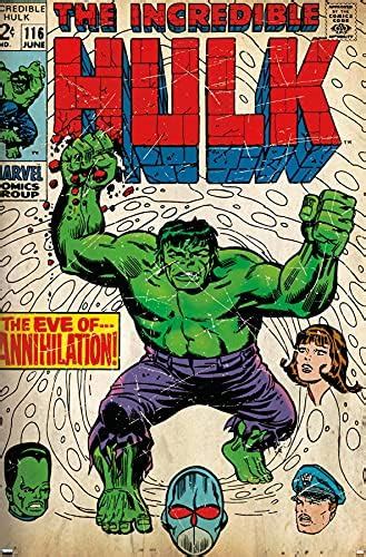 Trends International 24x36 Marvel Comics The Hulk Wall Poster 24 X 36 Premium