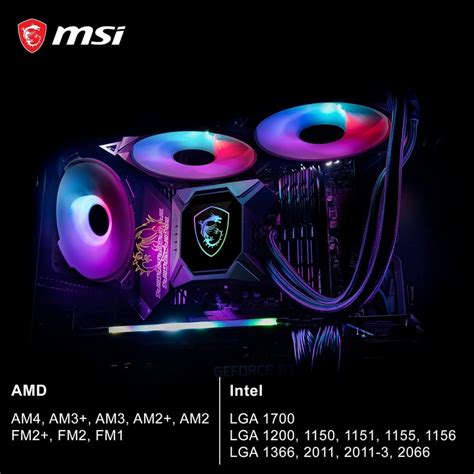 Msi Mpg Coreliquid K V Black Lga Am Aio Cooler Mm Radiator