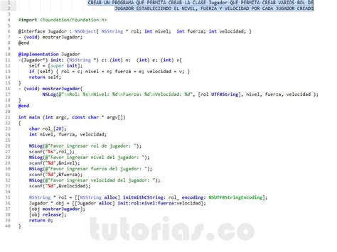 Poo Objective C Clase Jugador Tutorias Co