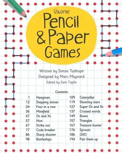 paper  pencil games