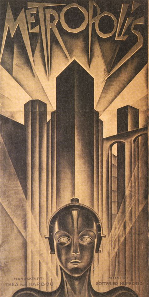 Film Poster For Metropolis Art Deco Posters Metropolis Poster Movie