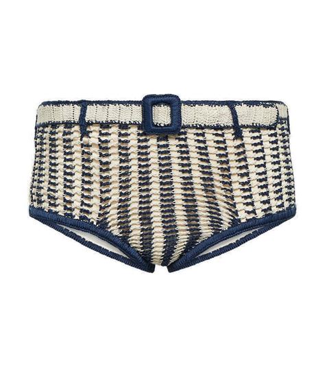 Anna Kosturova High Rise Crochet Cotton Bikini Bottoms Anna Kosturova