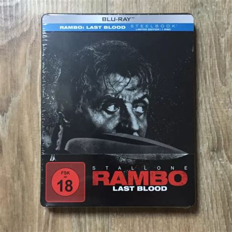 RAMBO LAST BLOOD Sylvester Stallone Blu Ray Steelbook Neu Und OVP Aus