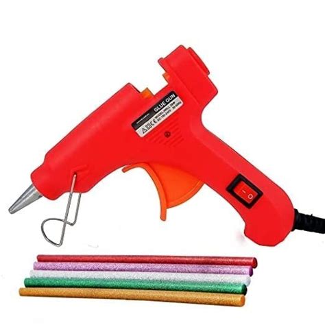 HaveAdeal WATT MM HOT MELT Glue Gun With ON Off Switch And LED Indicator Free Glitter