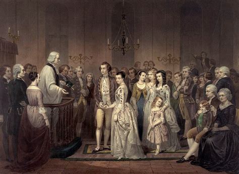 George Washington and Martha Custis Wedding Picture