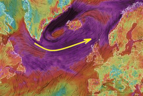 Another very large cyclone will dominate North Atlantic on Monday ...