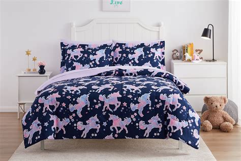 Your Zone 5 Piece Glow In The Dark Unicorn Bed In A Bag Twin