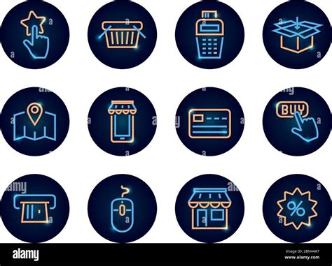 Shopping Basket And Shopping Online Icon Set Over White Background