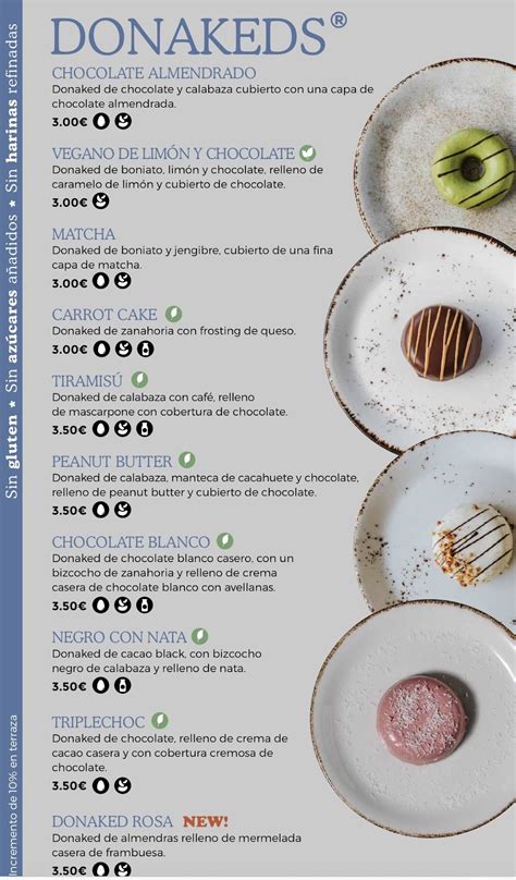Menu At Naked Sated Serrano Restaurant Madrid C De Serrano