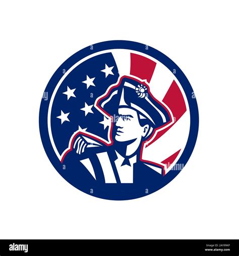 American Patriot USA Flag Icon Stock Photo - Alamy