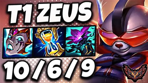 T1 Zeus Rumble Vs Gnar [ Top ] Patch 14 14 Korea Grandmaster Youtube