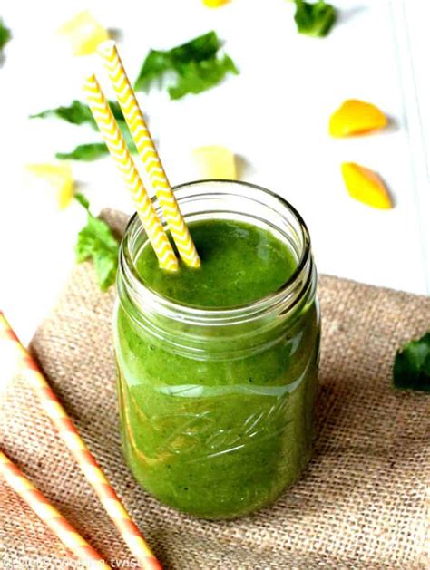 Smoothie vert détox aux saveurs tropicales Del s cooking twist