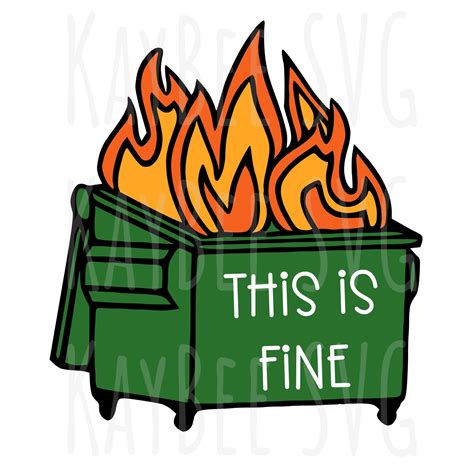 Cute Kawaii Printable Dumpster Fire Clipart Commercial Use 48 OFF