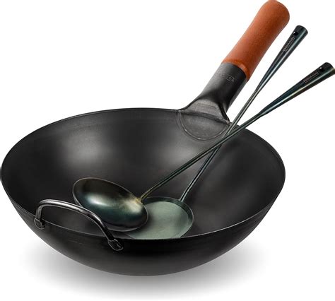 Amazon YOSUKATA Carbon Steel Wok Pan 11 8 Woks And Stir Fry