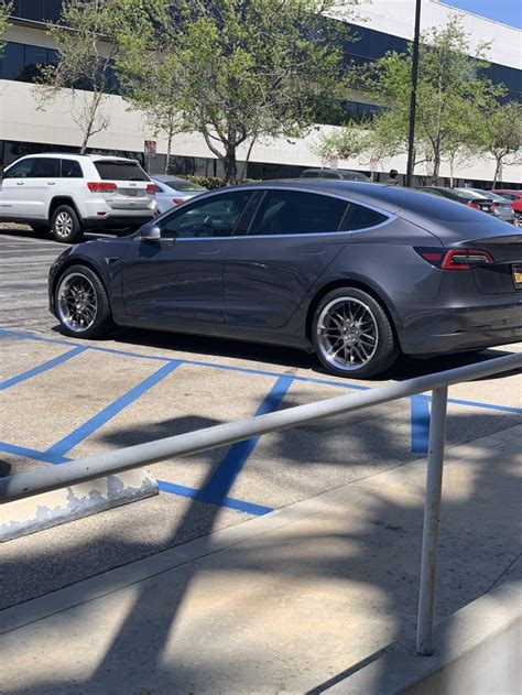 Model3 with 19×9 wheels from TSW – Tesla Model 3 Wiki