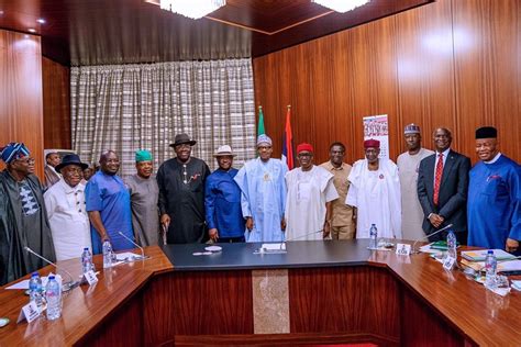 Nddc Buhari Meets Niger Delta Governors