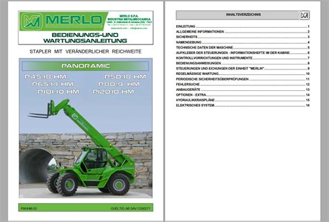 Merlo Service Manual Panoramic P45 18 P120 10 DE PDF