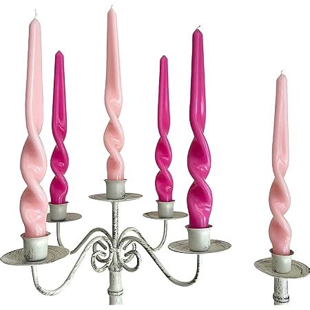 Amazon Pamelife Spiral Taper Candles Set Of Twisted Candle