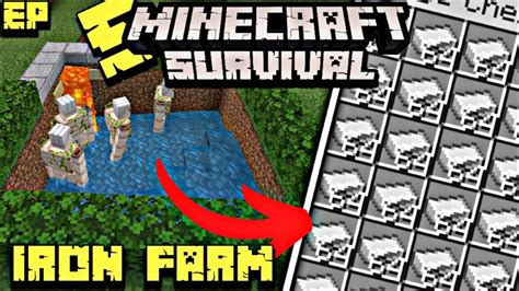 I Made An Iron Farm In Minecraft Survival Series Ep How To Make An