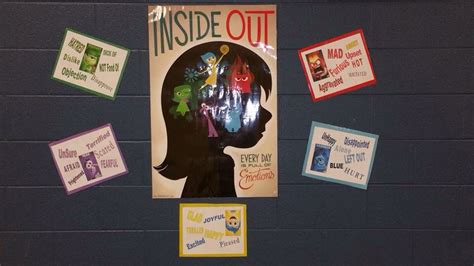 Inside Out Bulletin Board School Counselor Bulletin Boards School