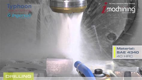 Ingersoll Typhoon High Speed Coolant Driven Spindle Demos Youtube