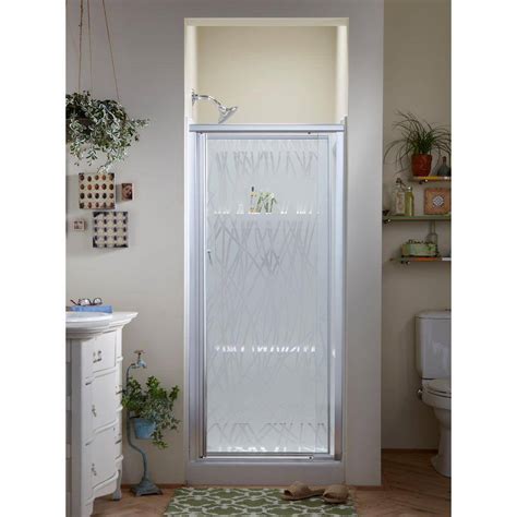 Sterling Vista Pivot Ii 31 1 4 In X 65 1 2 In Framed Pivot Shower