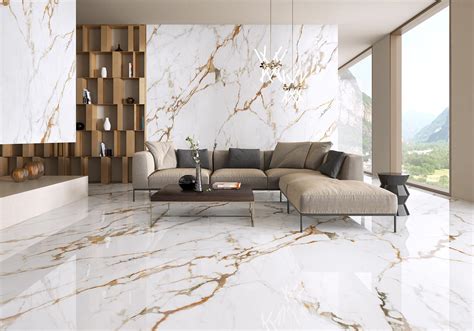 Maximus Mega Slab Calacatta Gold Tile Mm X Mm The Tile Guys