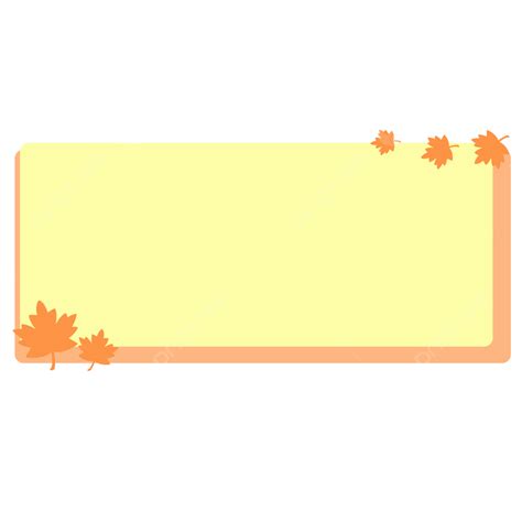 Maple Leaf Border Png Image Simple Cartoon Maple Leaf Border Dialog