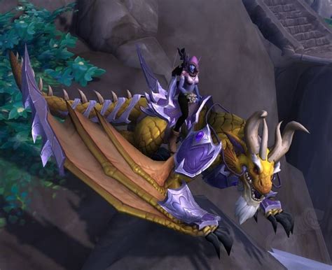 Dracarisco Do Penhasco Armadura Prata E Roxa Item World Of Warcraft