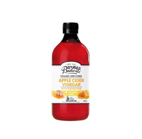 Barnes Naturals Organic Apple Cider Vinegar And Honey With The Mother 500ml Lazada Ph