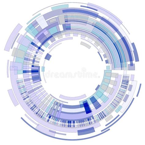 Cercle Des Formes G Om Triques Bleu Clair Illustration De Vecteur