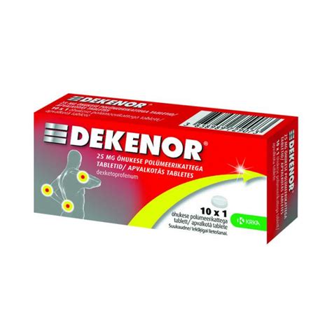 DEKENOR 25mg apvalkotās tabletes N10 BENU LV e A