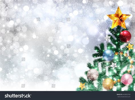 Christmas Snow Fir Tree Background Stock Photo 463852760 Shutterstock