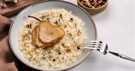 Recette Risotto Poires Gorgonzola Noix