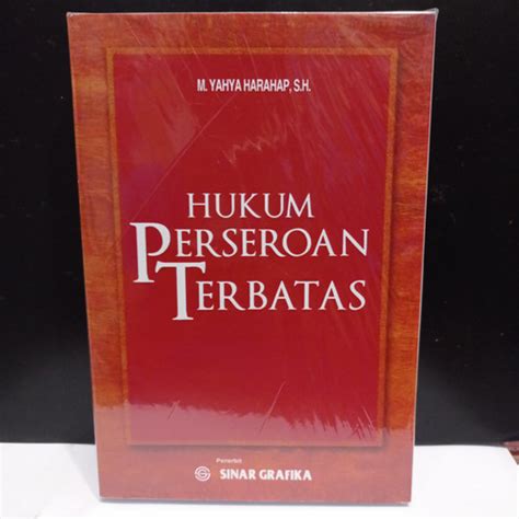 Jual Buku Hukum Perseroan Terbatas By M Yahya Harahap Sh Jakarta