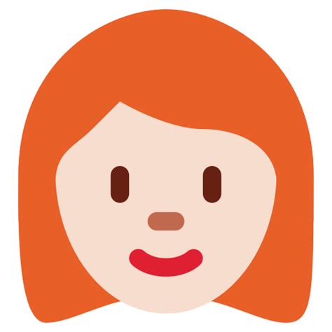 Donna Carnagione Chiara E Capelli Rossi Emoji