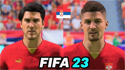 FIFA 23 ALL SERBIA PLAYERS REAL FACES YouTube